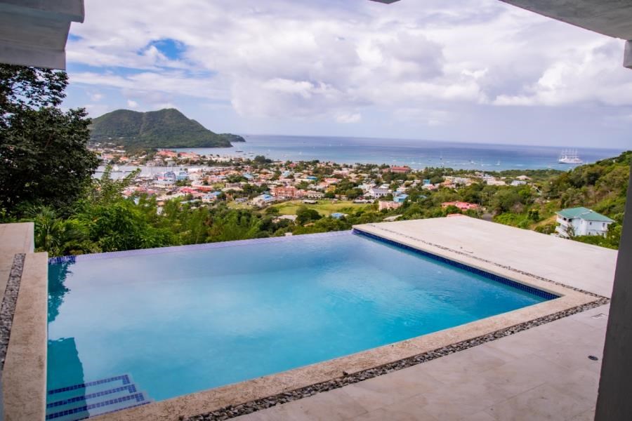 Remax real estate, Saint Lucia, Gros Islet, Villa Celeste with Incredible Hilltop Panoramic views